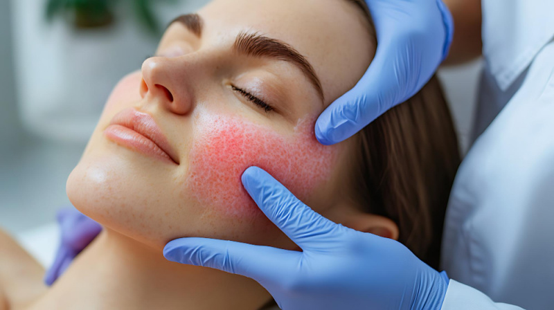 Лечение розацеа лазером